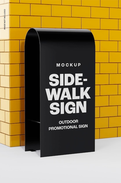 Sidewalk sign mockup