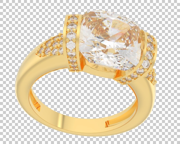 Sieraden op transparante achtergrond 3d-rendering illustratie