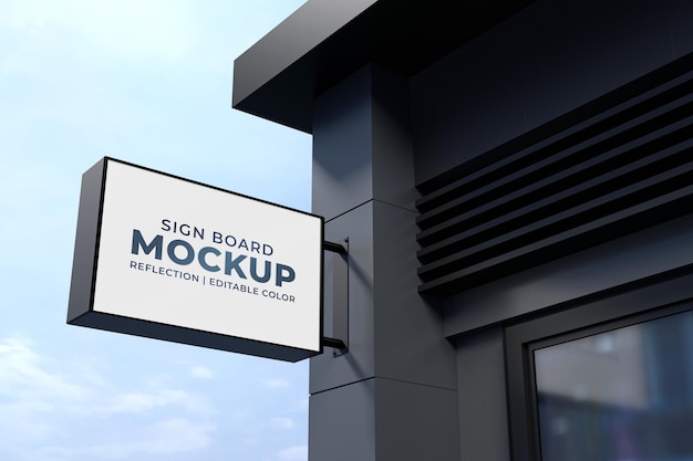 PSD segno di bordo mockup