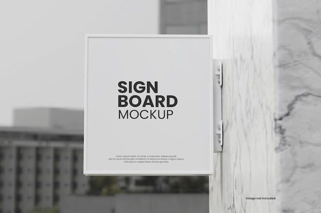 PSD sign board mockup