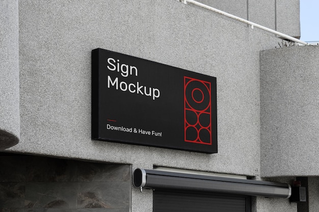 Sign Building Mockup