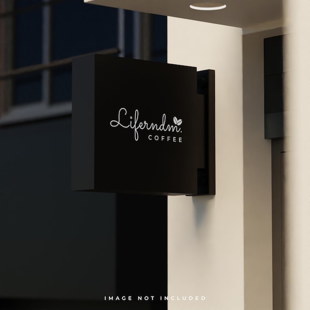 Sign logo mockup