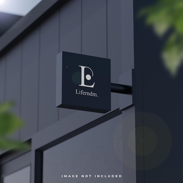 PSD sign logo mockup