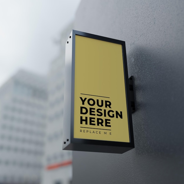 sign logo mockup