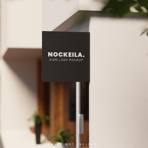 Sign logo mockup