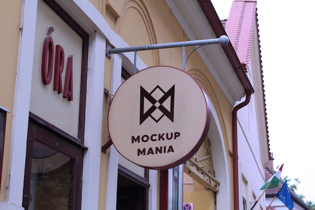 sign mockup restaurant signage mockup outdoor sign mockup hang sign mockup
