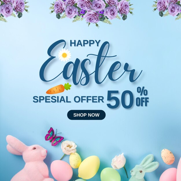 A sign that says easter sale on it