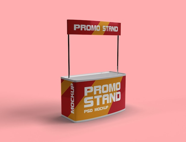 PSD a sign that says promotion stand on it