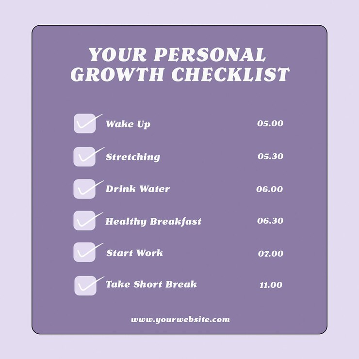 PSD a sign that says your personal checklist is a list of options
