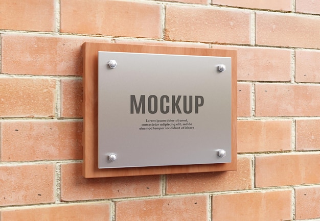 Signage board mockup