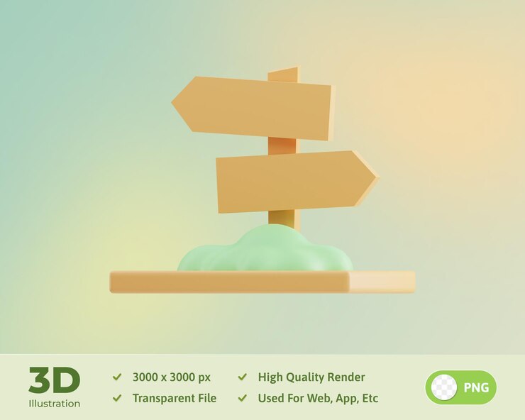 PSD signage farming 3d illustration