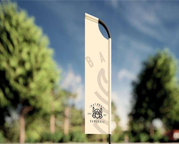 Signboard Logo Mockup Design.