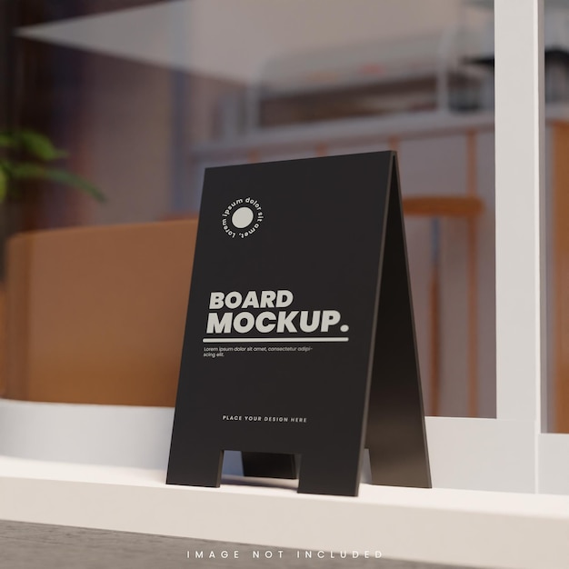 Signboard logo mockup