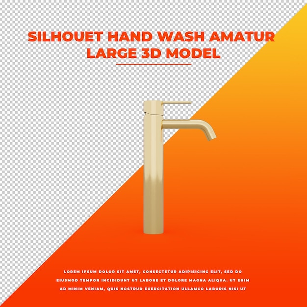 Silhouet hand wash amatur