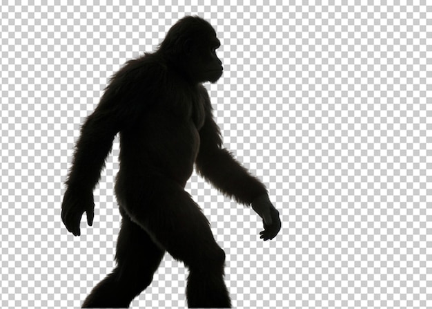 PSD una silhouette di un bigfoot