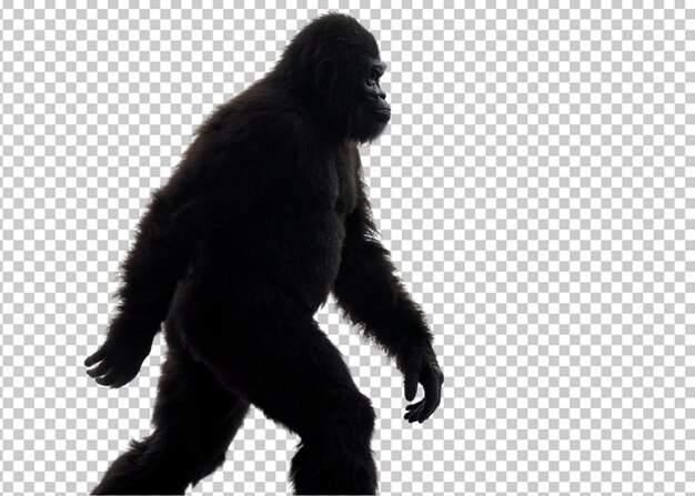 PSD una silhouette di un bigfoot