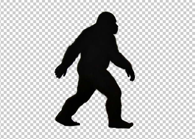 PSD a silhouette of a bigfoot