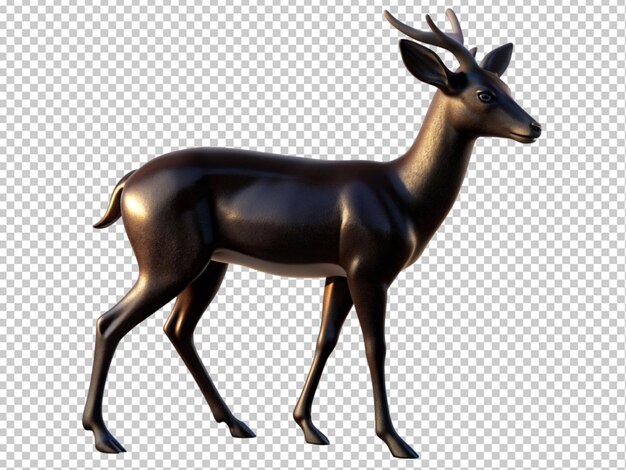 PSD silhouette of a deer