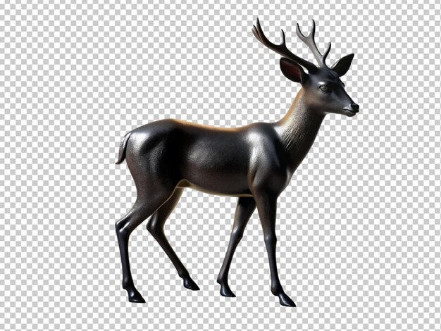 PSD silhouette of a deer