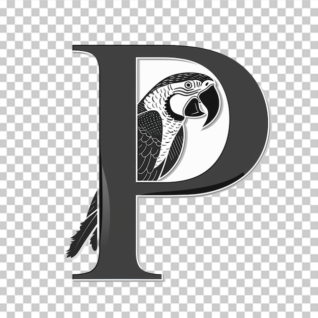 PSD silhouette style bird logo