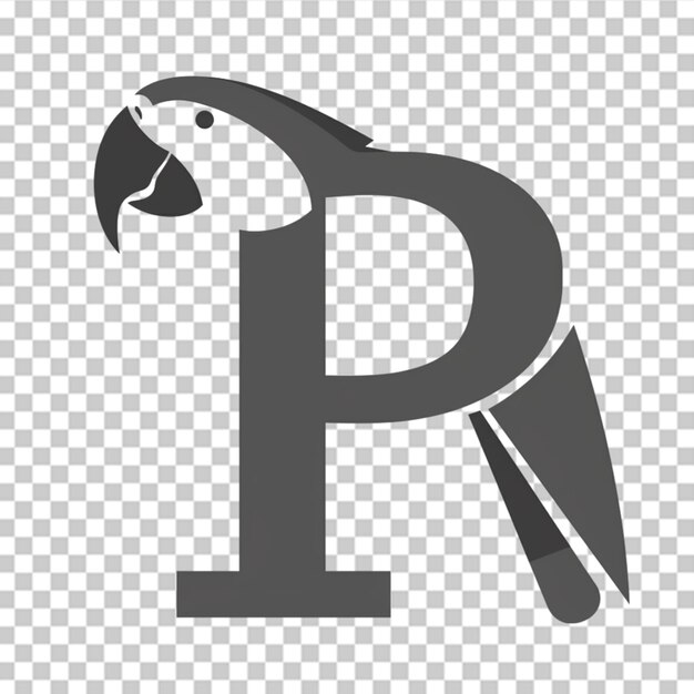 Silhouette style bird logo