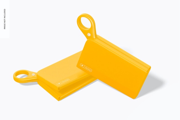silicone mask case mockup, stacked