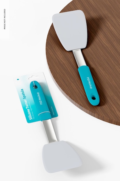 PSD silicone turner spatulas mockup