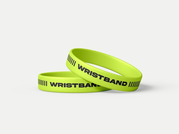 silicone wristband mockup
