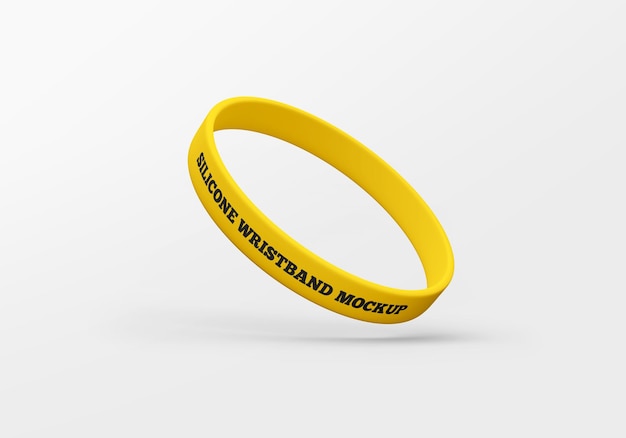 Silicone Wristband Mockup