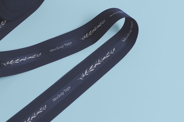 silk tape design mockup