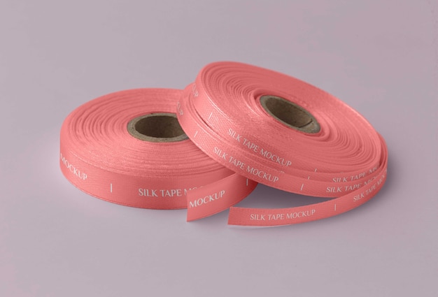 Silk tape design mockup