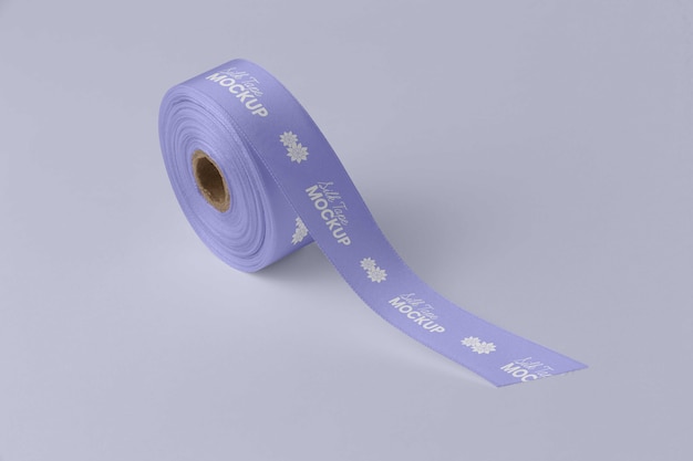 PSD silk tape design mockup