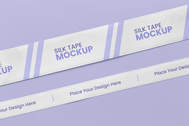 Silk tape design mockup