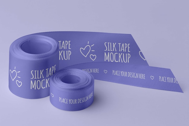 Silk tape design mockup