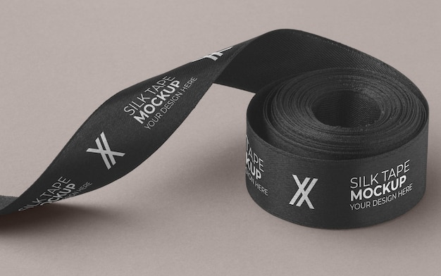 Silk tape design mockup