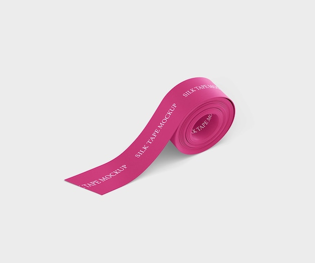 silk tape mockup psd template