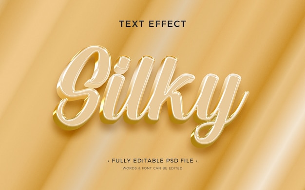 Silk text effect