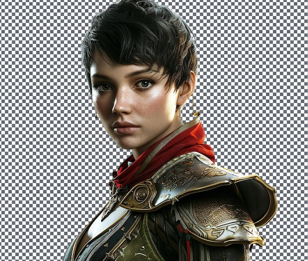 PSD silna cassandra dragon age inkwizycja izolowana na przezroczystym tle