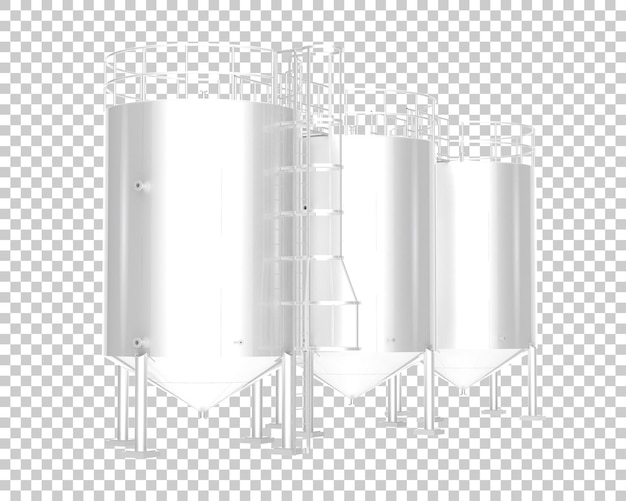 PSD scala silo isolata su sfondo trasparente 3d rendering illustrazione