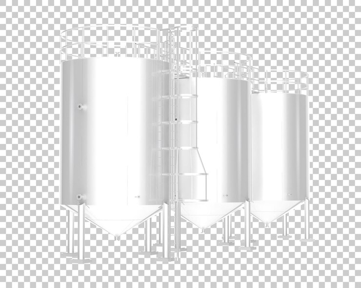 투명 배경 3d 렌더링 그림에 격리된 사일로 계단