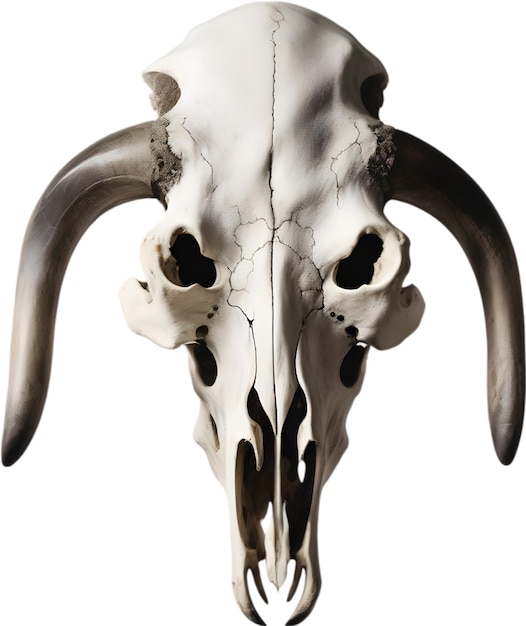 PSD silouetowa część czaszki bizona