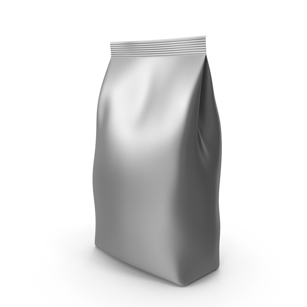a silver bag with a silver bag on it