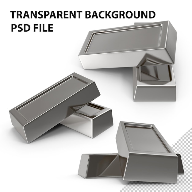 PSD silver bar png