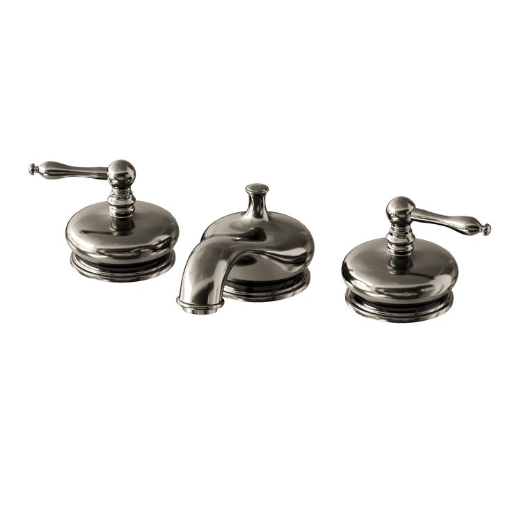 PSD a silver faucet with three handles