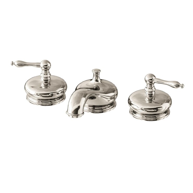 PSD a silver faucet with three handles