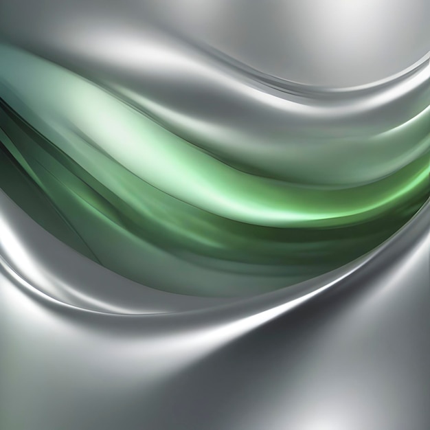 PSD silver and green gradient background