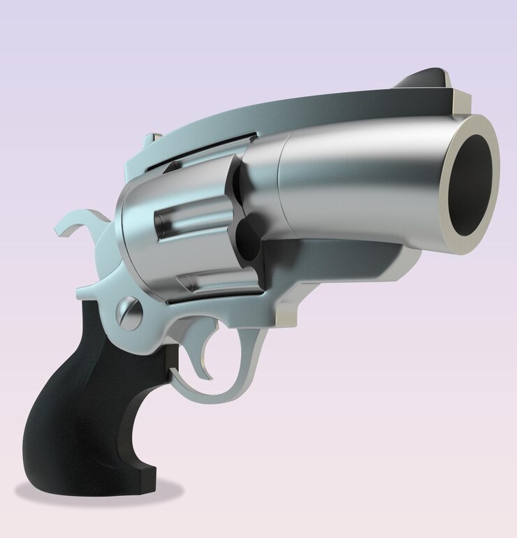 PSD a silver gun
