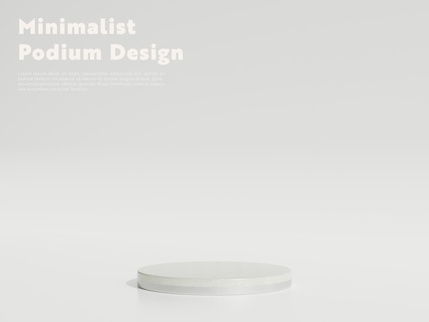 Silver marble podium pedestal product display platform for product placement on white background