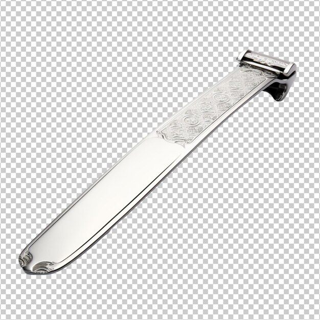 PSD argento straight razor png