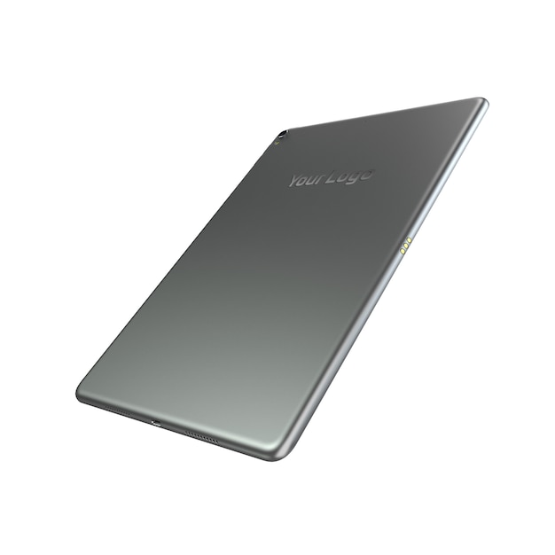 Silver Tablet Mockup